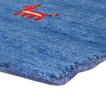 Gabbeh Teppich - Softy quadratisch  - 150 x 150 cm - blau