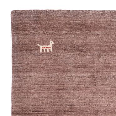 Gabbeh Teppich - Softy quadratisch  - 150 x 150 cm - braun