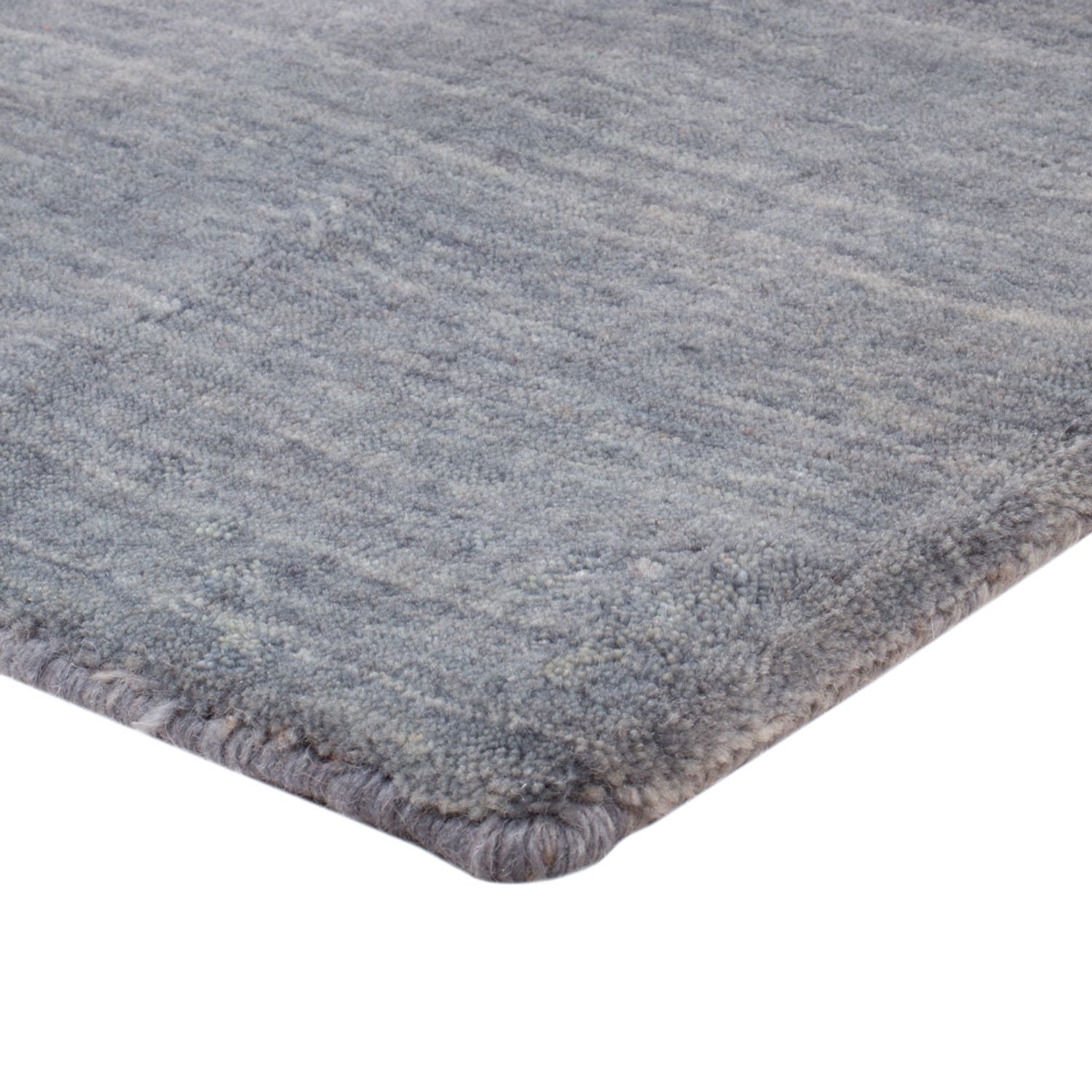 Tapete Gabbeh - Loribaft Softy praça  - 150 x 150 cm - cinzento