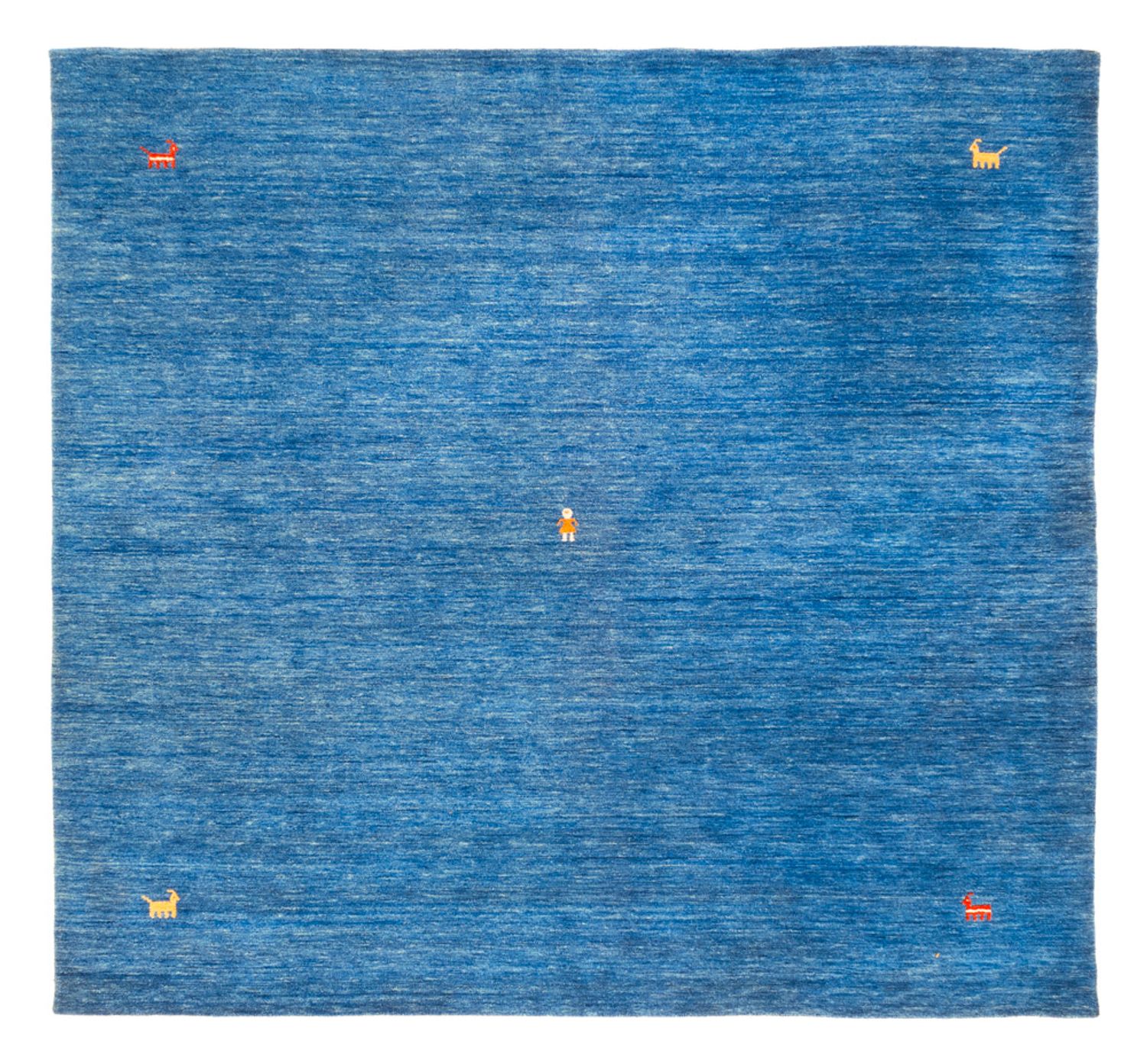 Gabbeh Teppich - Softy quadratisch  - 250 x 250 cm - blau