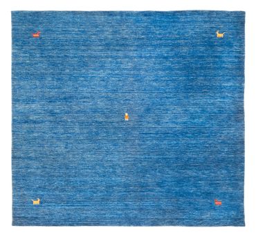 Gabbeh Teppich - Softy quadratisch  - 250 x 250 cm - blau