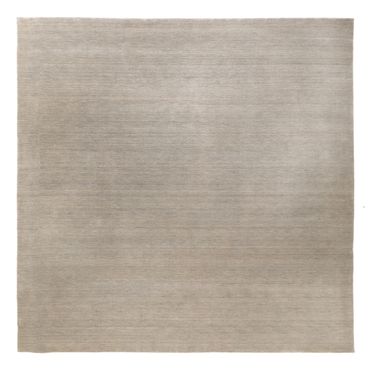 Gabbeh Teppich - Loribaft Softy quadratisch  - 250 x 250 cm - silber