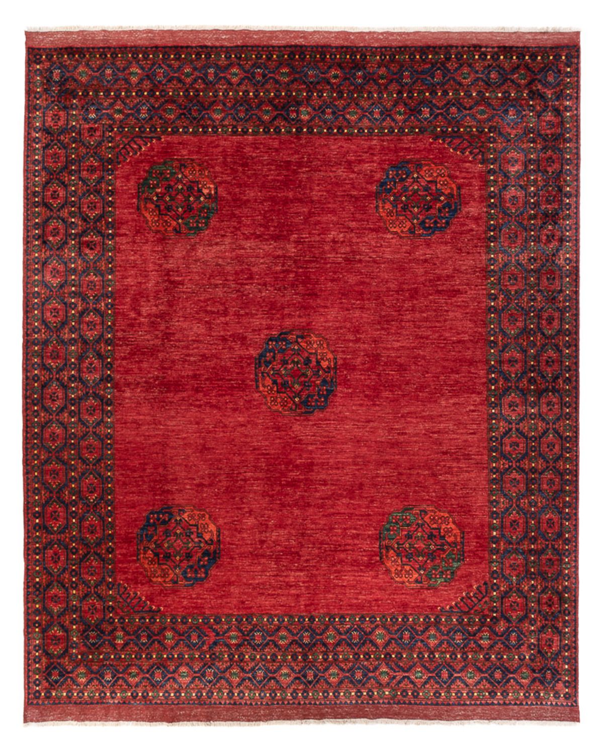 Afghan Teppich - 301 x 255 cm - rot