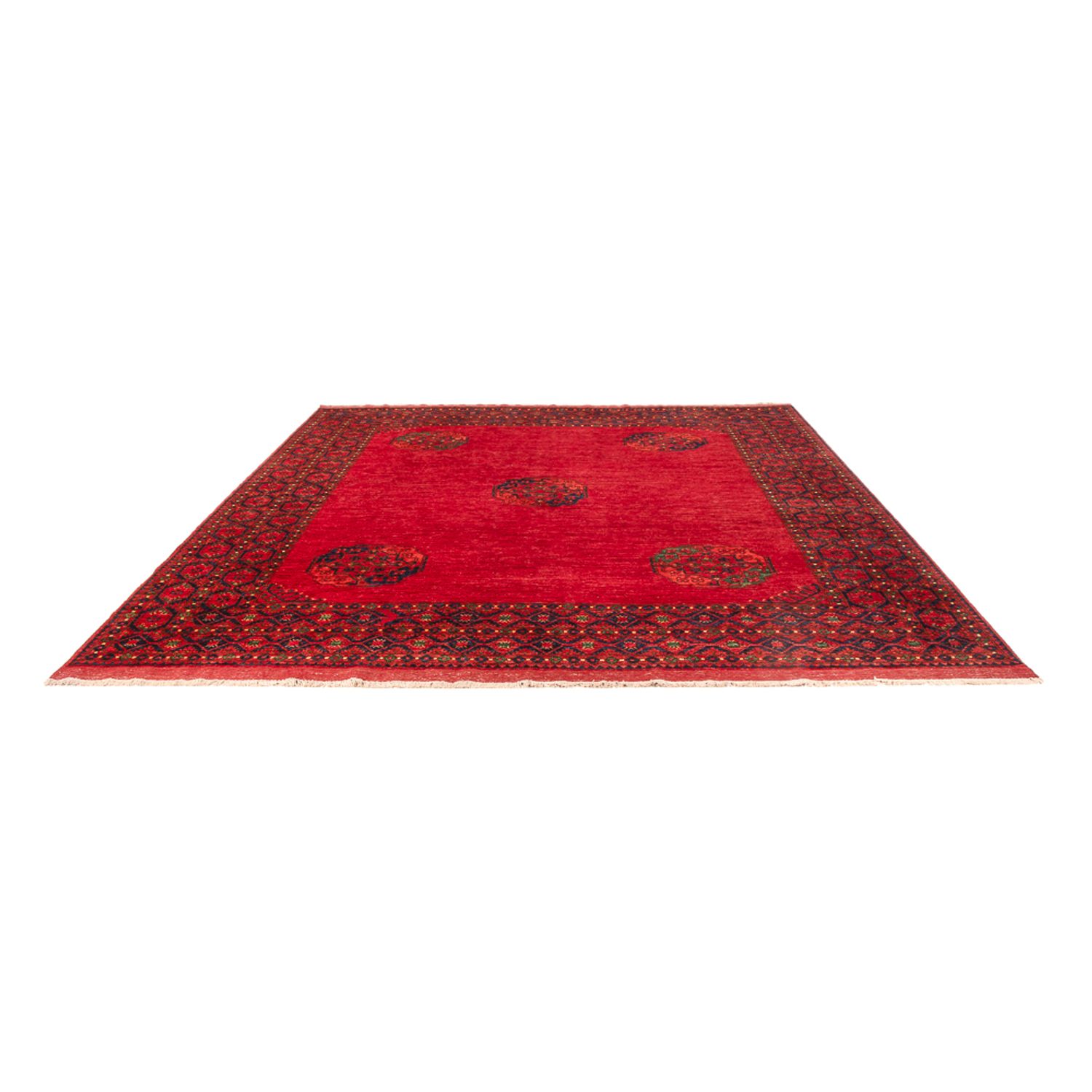 Afghan Teppich - 301 x 255 cm - rot