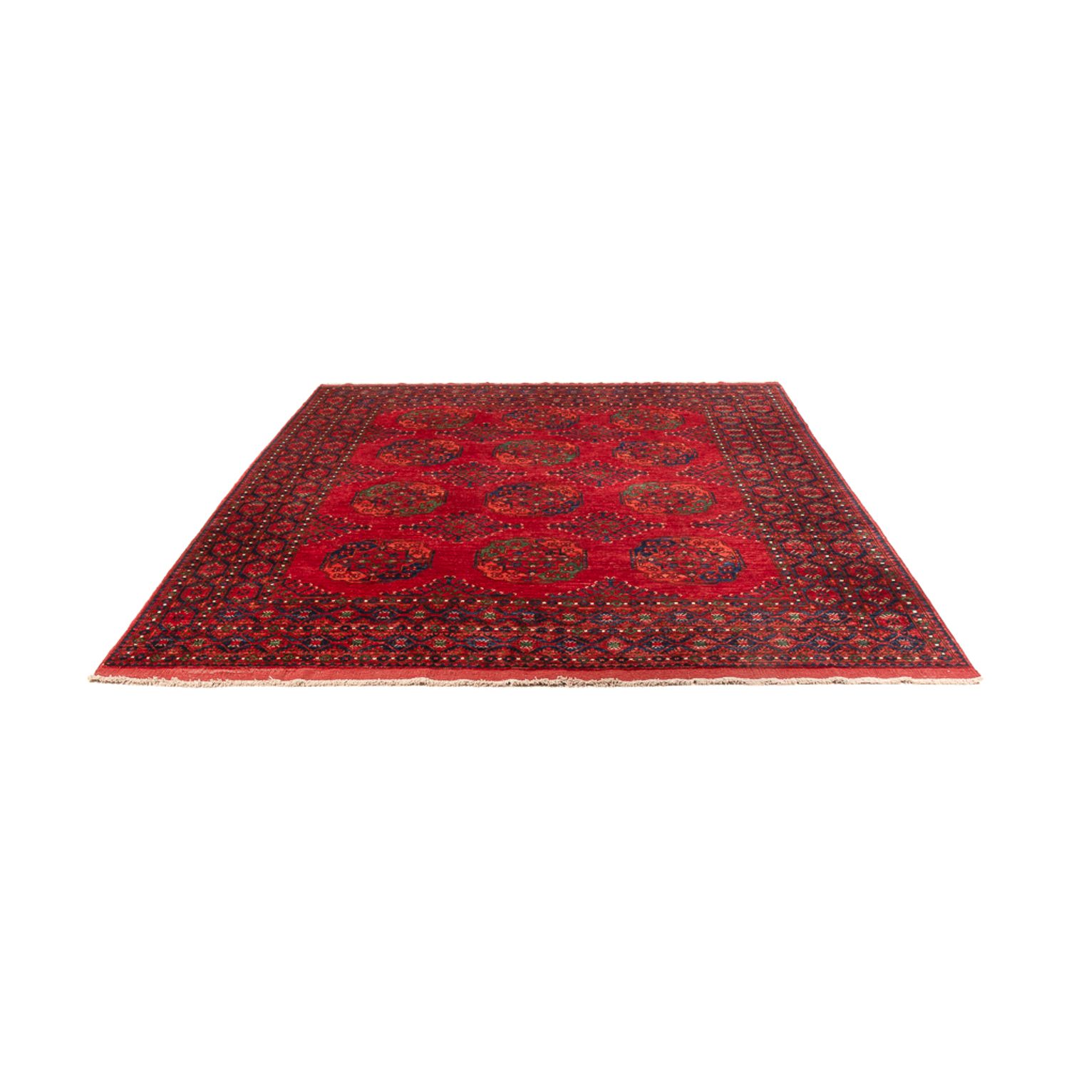 Afghan Teppich - 300 x 251 cm - rot