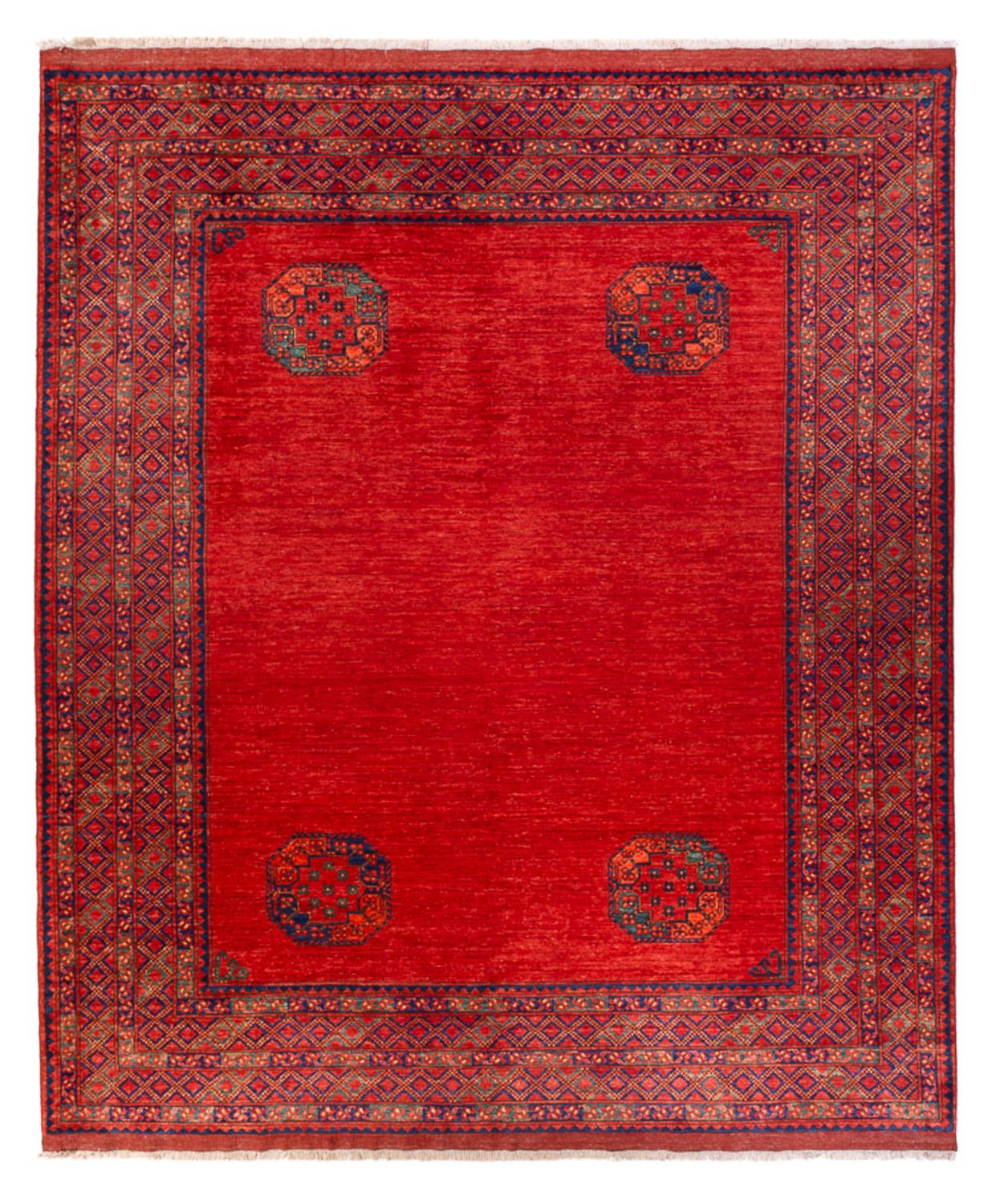 Alfombra afgana - 297 x 256 cm - rojo