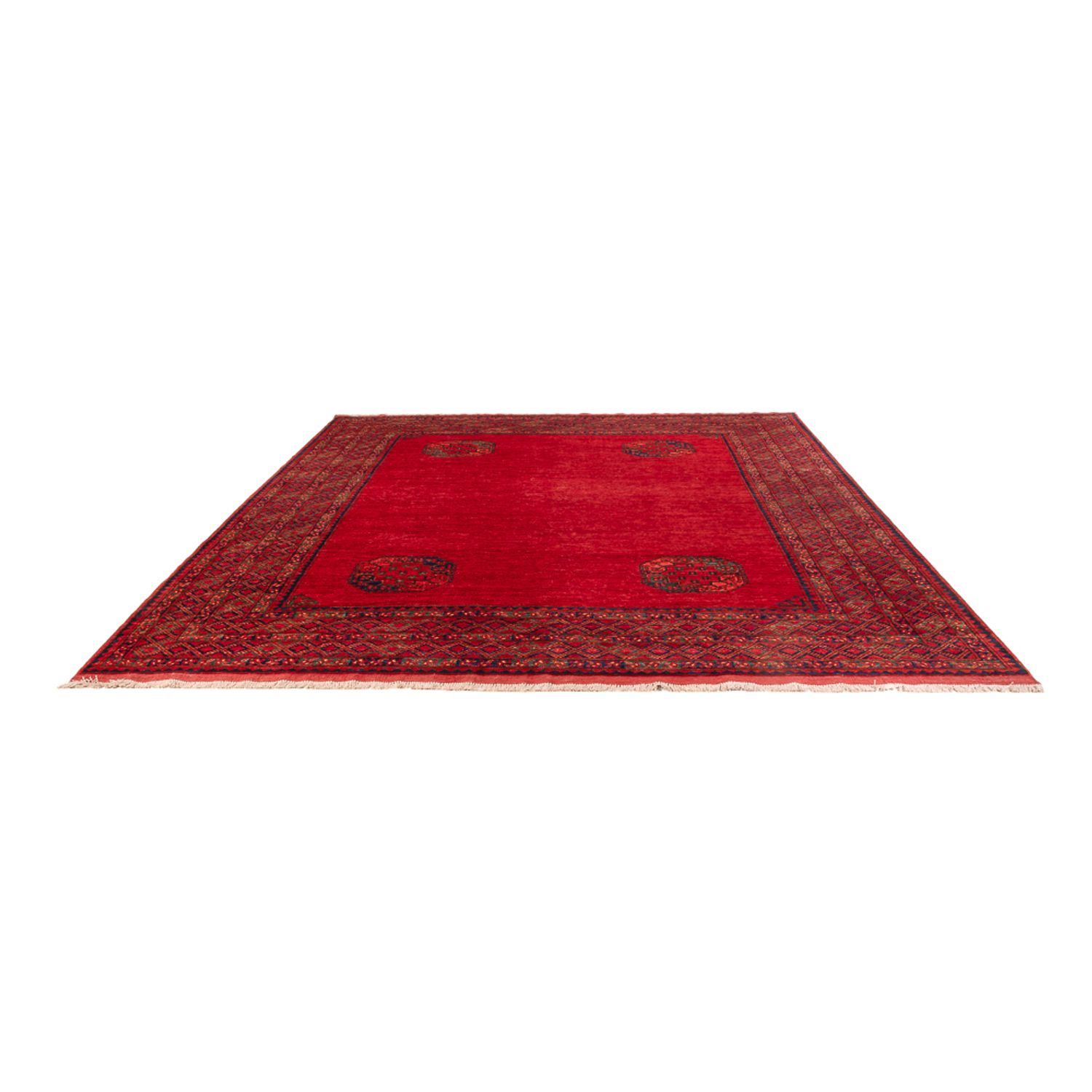 Afghan Teppich - 297 x 256 cm - rot