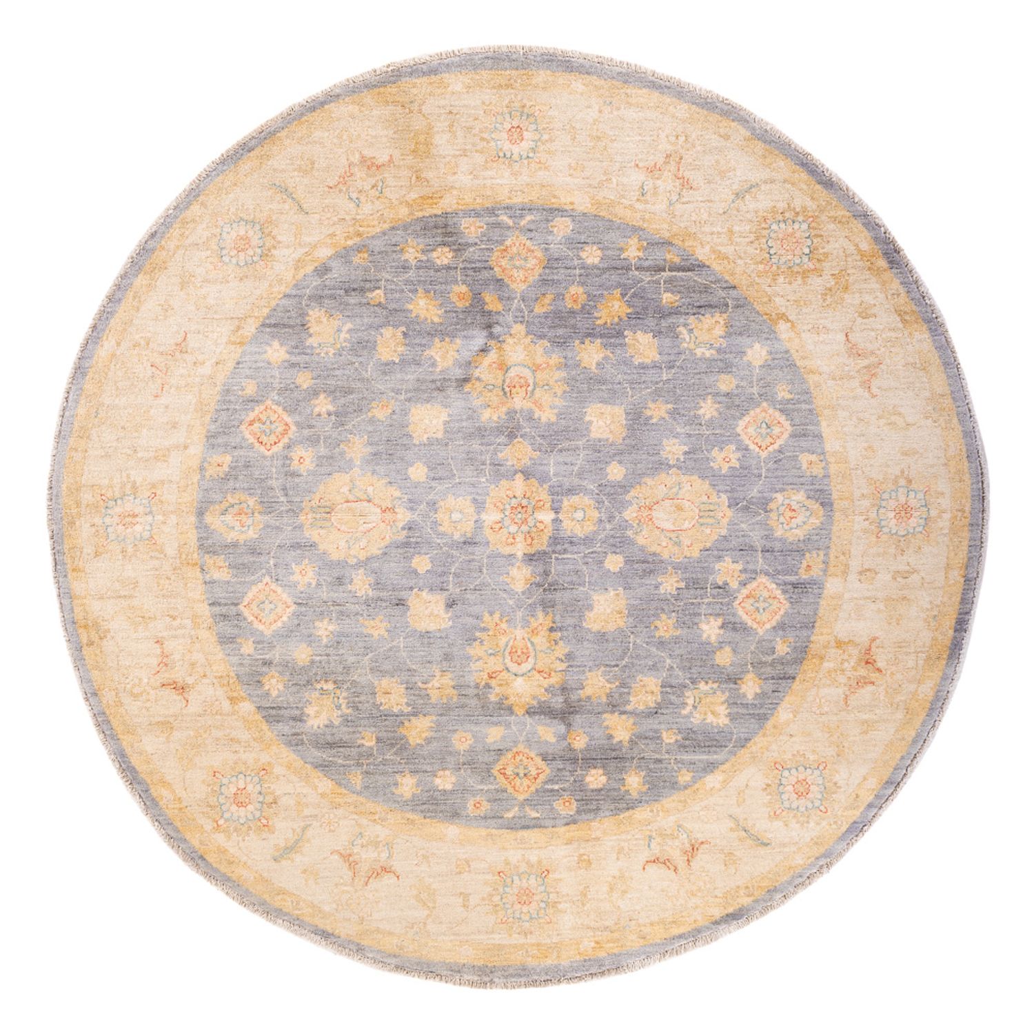 Tapis Ziegler ronde  - 200 x 197 cm - bleu de mer