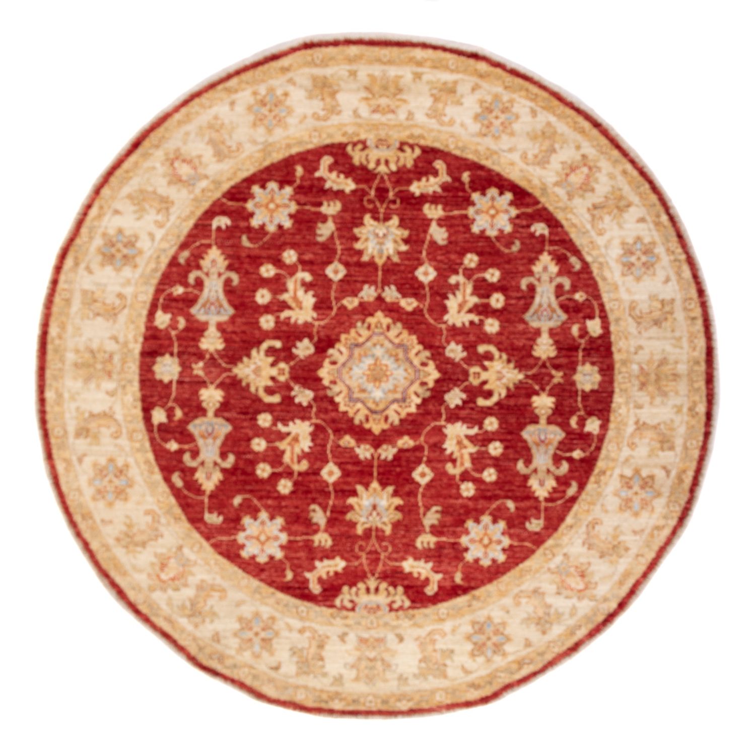 Tapis Ziegler ronde  - 147 x 146 cm - rouge