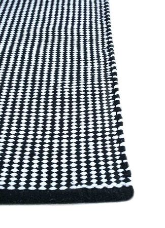 Tapete Kelim - Trendy - 180 x 120 cm - preto e branco