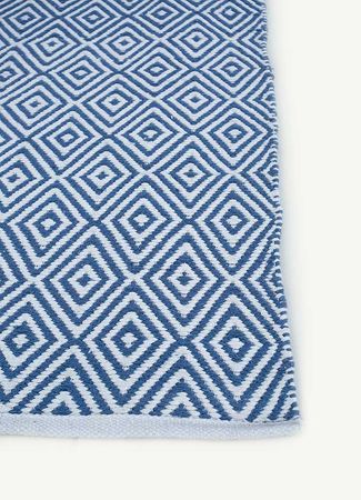 Kelim tapijt - Trendy - 180 x 120 cm - blauw