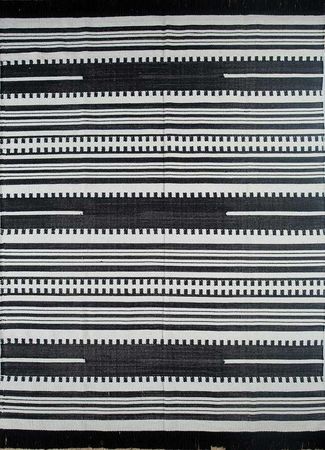 Tappeto di lana - 315 x 210 cm - bianco e nero