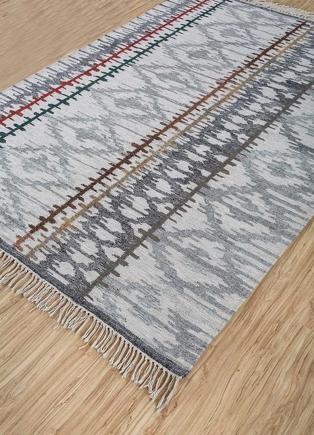 Alfombra de lana - 225 x 150 cm - gris