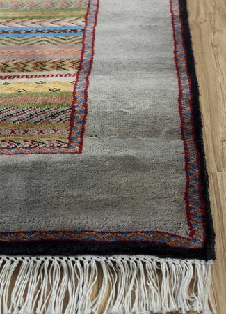 Dywan wełniany - 270 x 180 cm - złoto