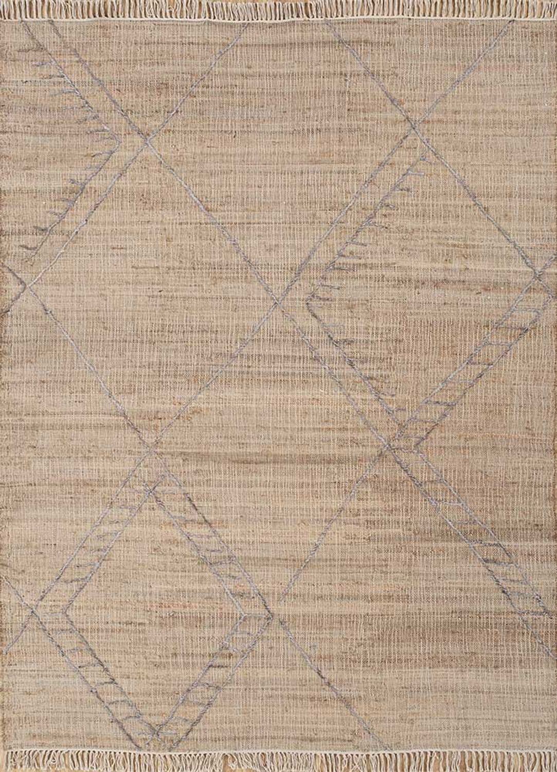 Alfombra de sisal - 255 x 180 cm - beige oscuro