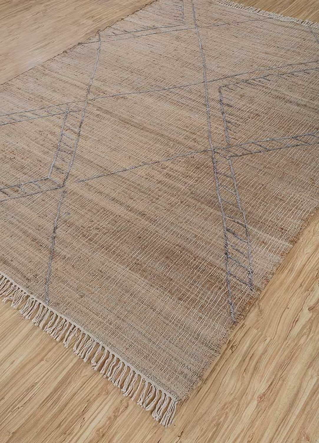 Alfombra de sisal - 255 x 180 cm - beige oscuro