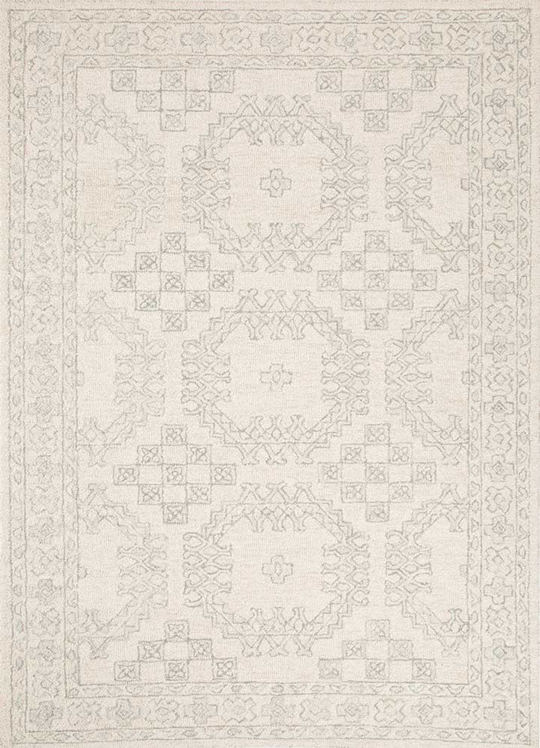 Alfombra de lana - 240 x 150 cm - crema