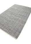 Alfombra de sisal - 240 x 150 cm - blanco y negro