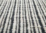 Tapis en sisal - 240 x 150 cm - noir et blanc