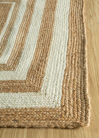 Tapete de sisal - 240 x 150 cm - multicolorido
