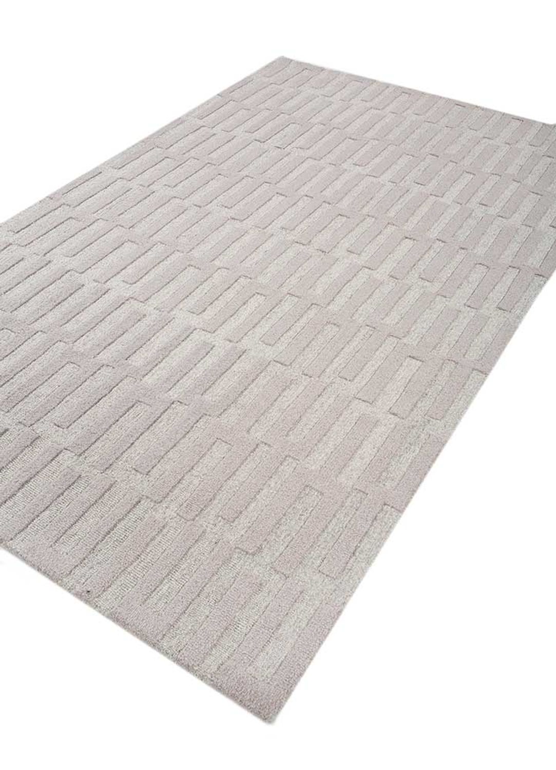 Alfombra de lana - 240 x 150 cm - gris claro