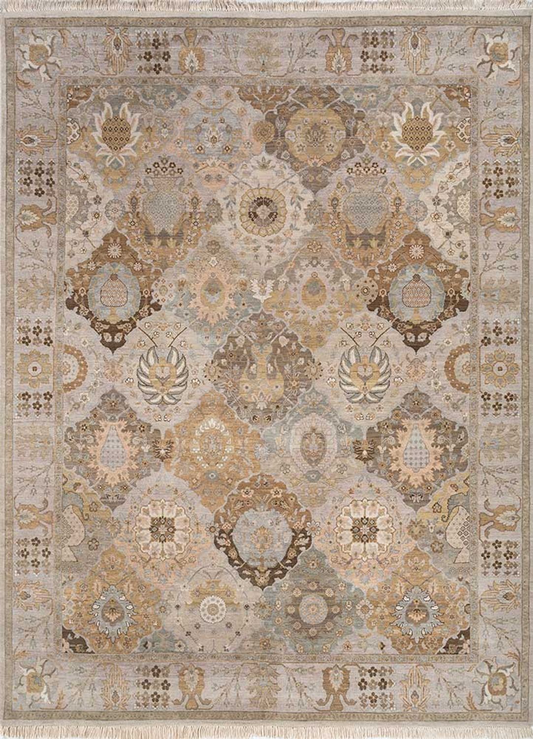 Wollteppich - 300 x 240 cm - dunkelbeige