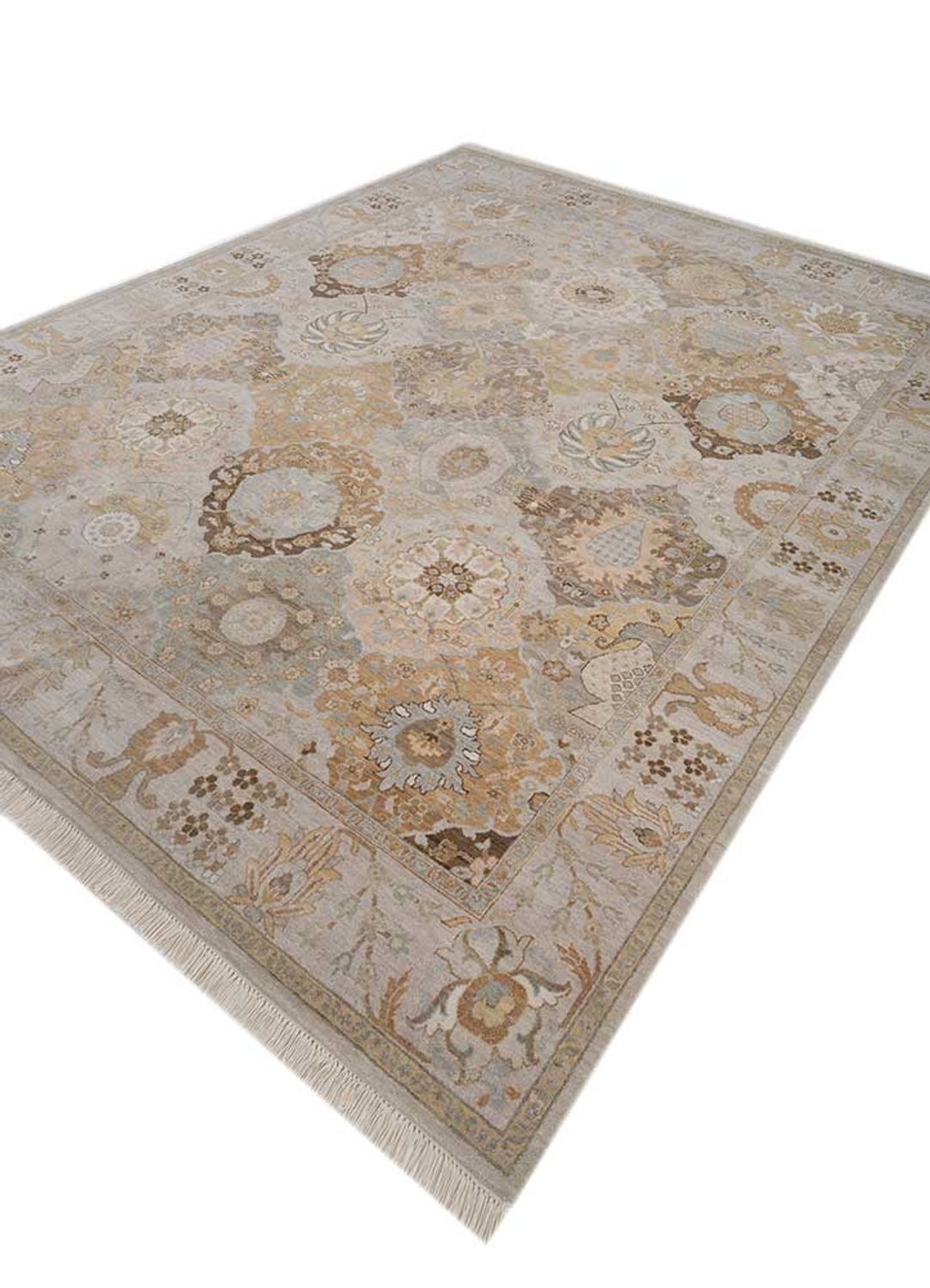 Wollteppich - 300 x 240 cm - dunkelbeige