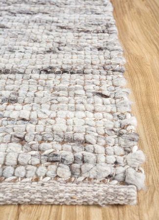 Ullteppe - 90 x 60 cm - lysegrå