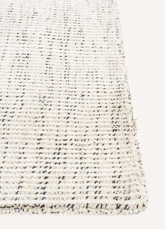 Ullteppe - 90 x 60 cm - sølv