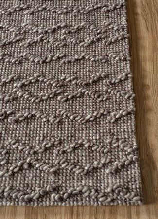 Ullmatta - 90 x 60 cm - ljusbrun