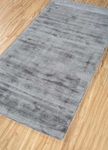 Alfombra de viscosa - 135 x 75 cm - gris