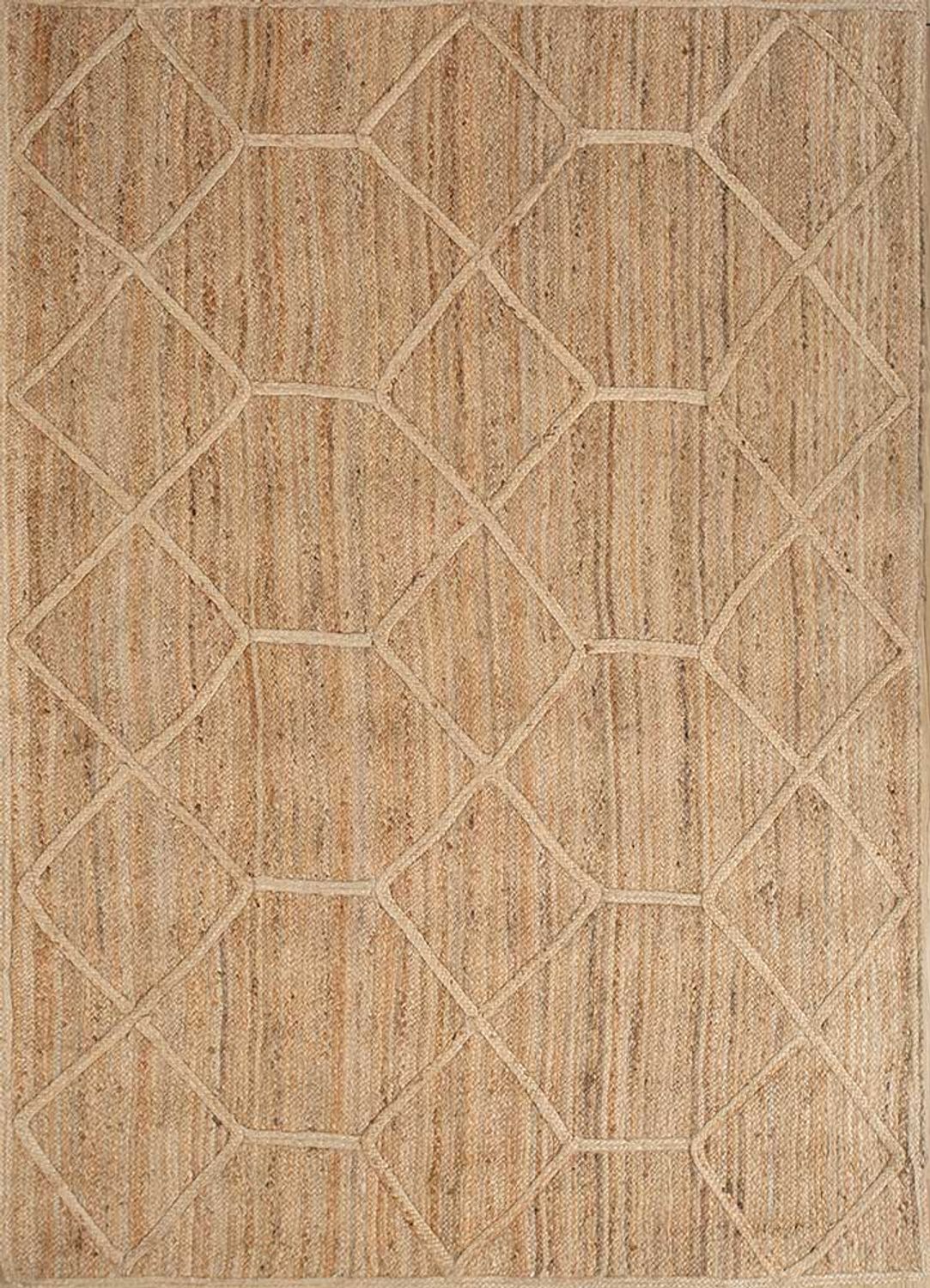 Alfombra de sisal - 225 x 165 cm - beige oscuro