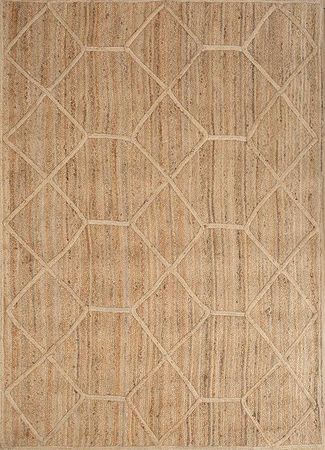 Alfombra de sisal - 225 x 165 cm - beige oscuro