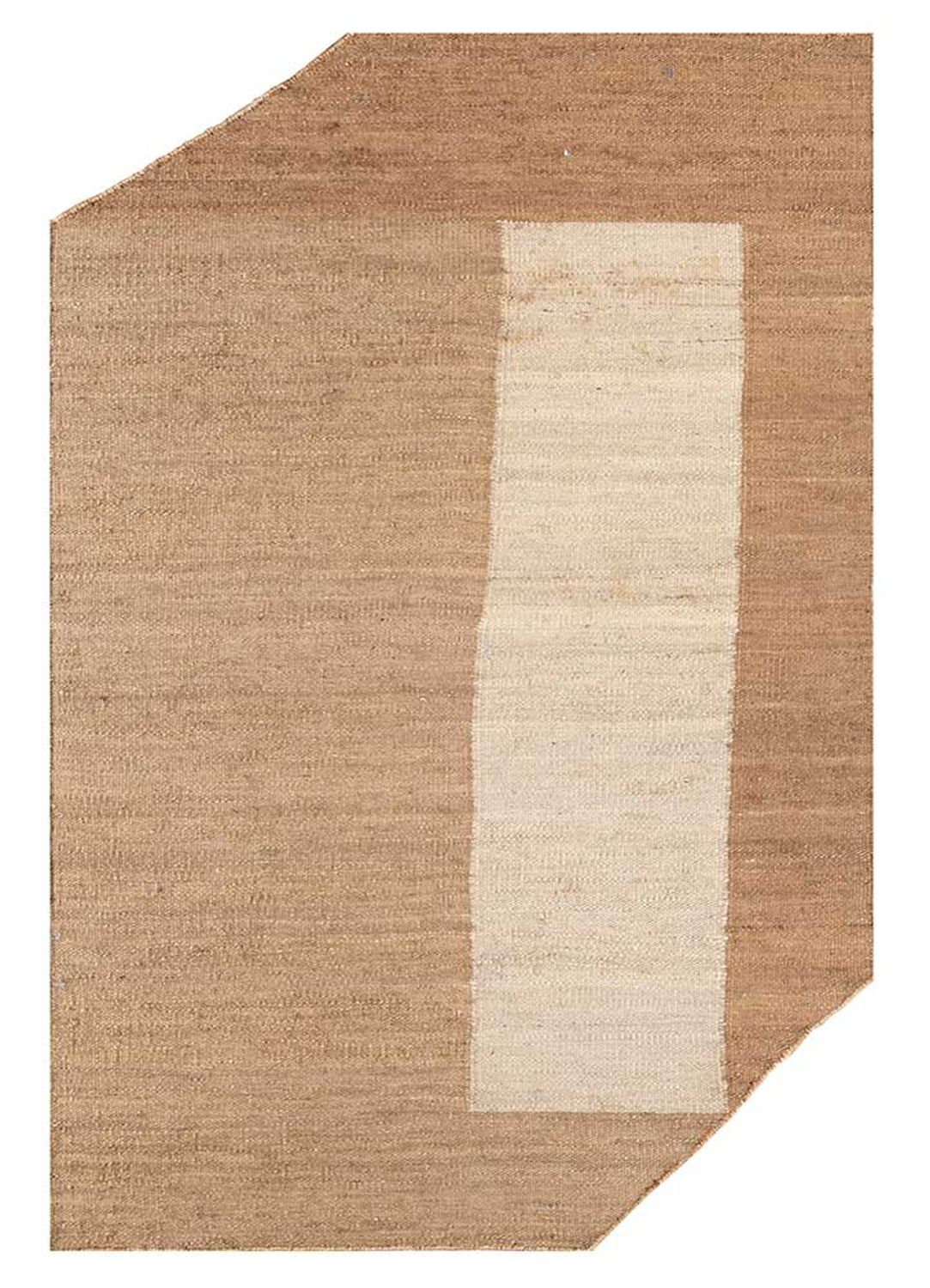 Designer tapijt speciale vorm  - 270 x 180 cm - donker beige