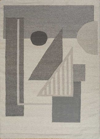 Alfombra de lana - 240 x 150 cm - gris