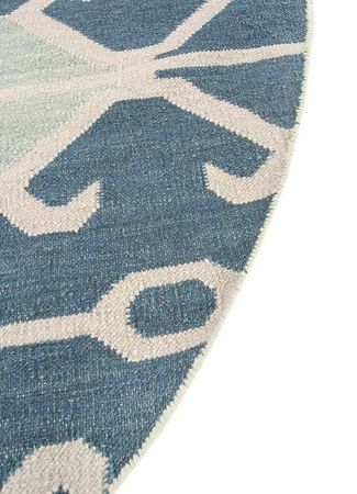 Vlněný koberec kulatý  - 210 x 210 cm - vícebarevné