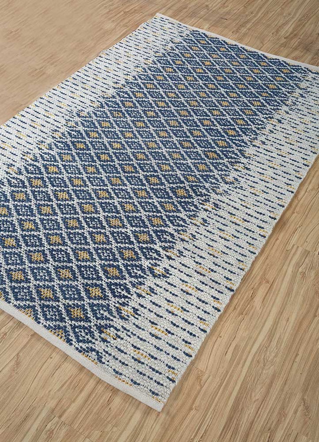 Alfombra de lana - 240 x 150 cm - azul