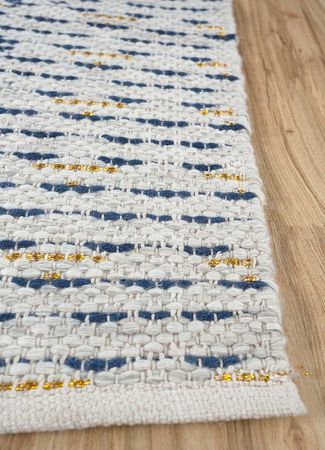 Tapete de lã - 240 x 150 cm - azul