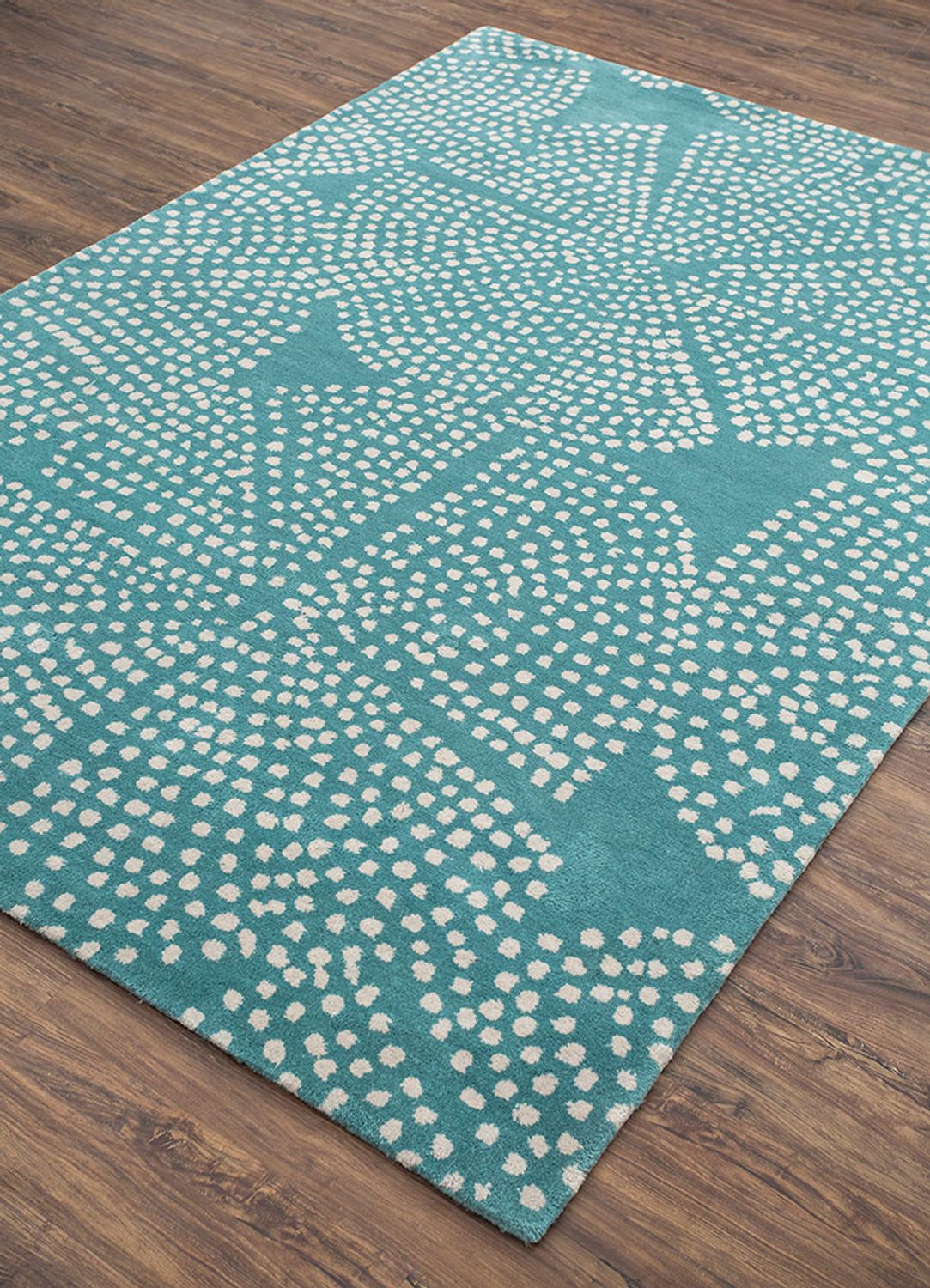 Tapis en laine - 300 x 240 cm - turquoise