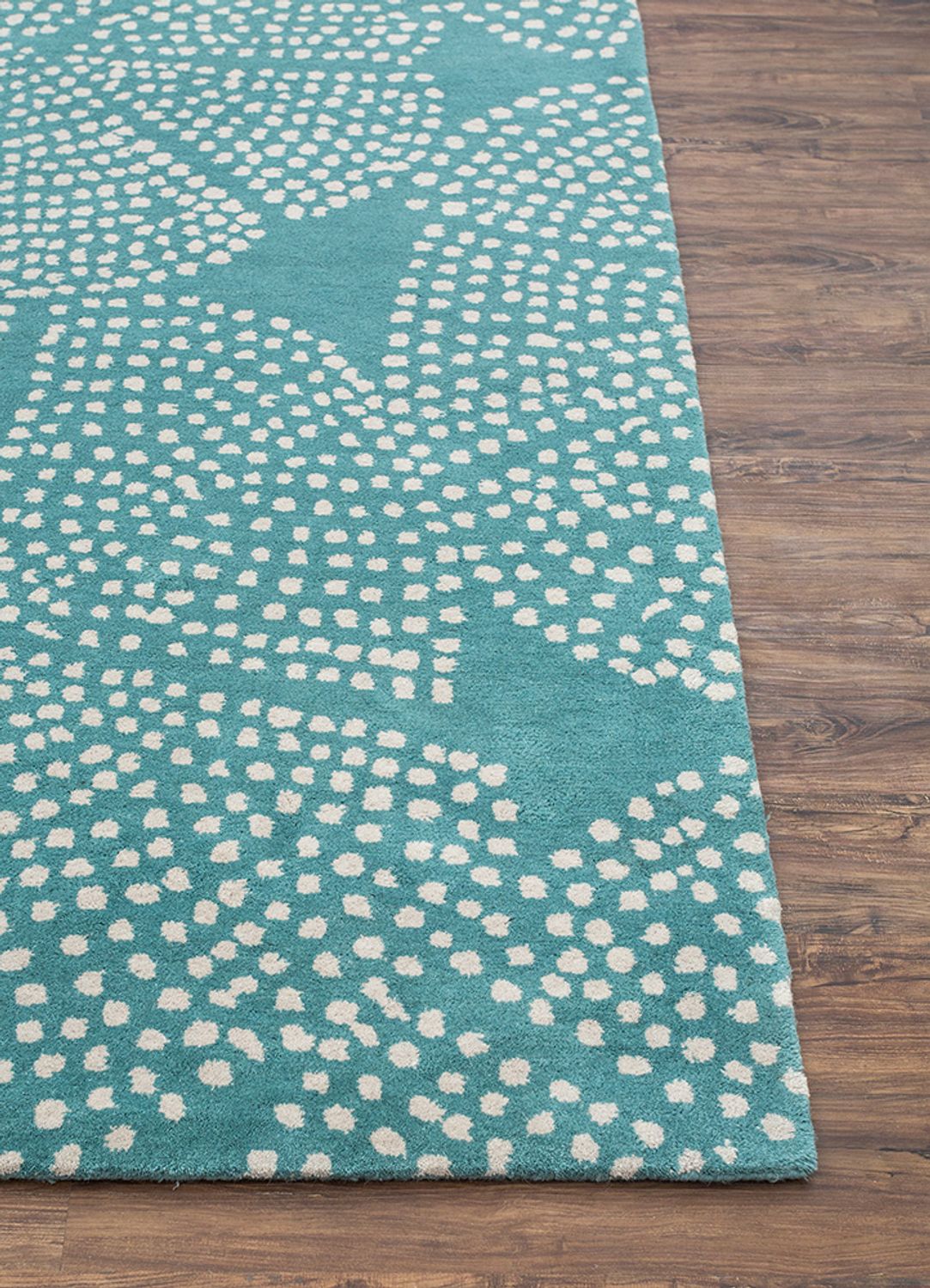 Tapis en laine - 300 x 240 cm - turquoise