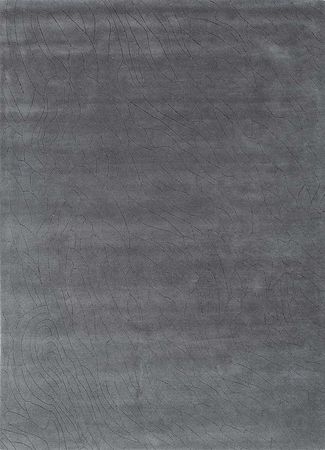 Alfombra de lana - 233 x 165 cm - gris oscuro