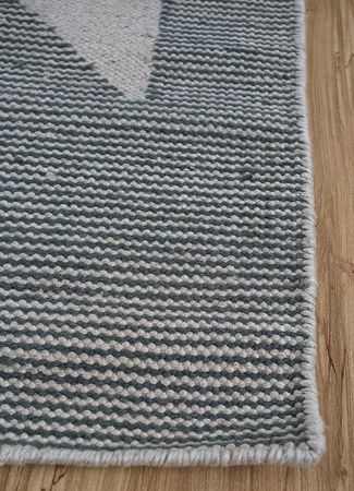 Tapete de lã - 270 x 180 cm - cinzento
