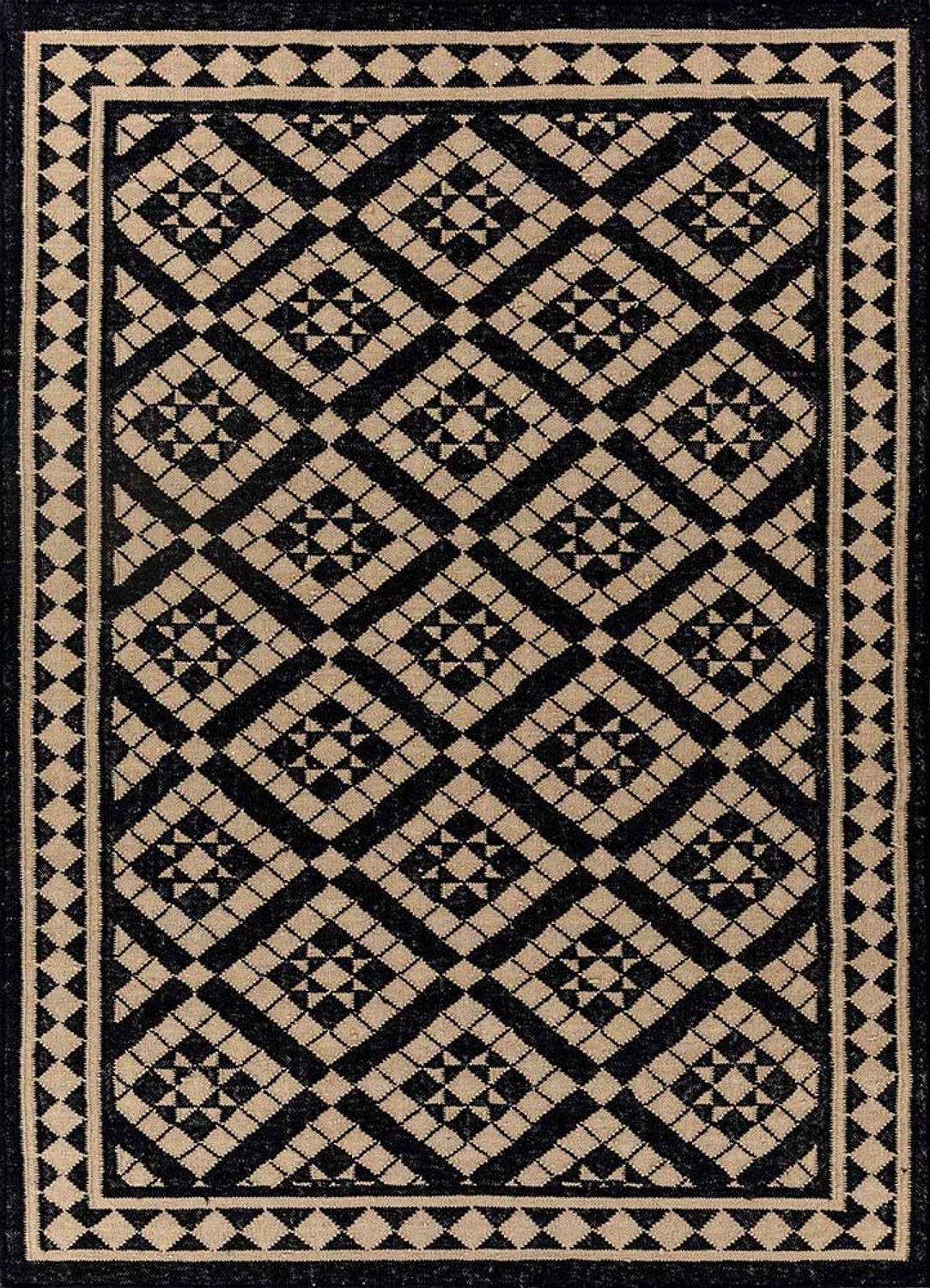 Alfombra de lana - 240 x 150 cm - multicolor