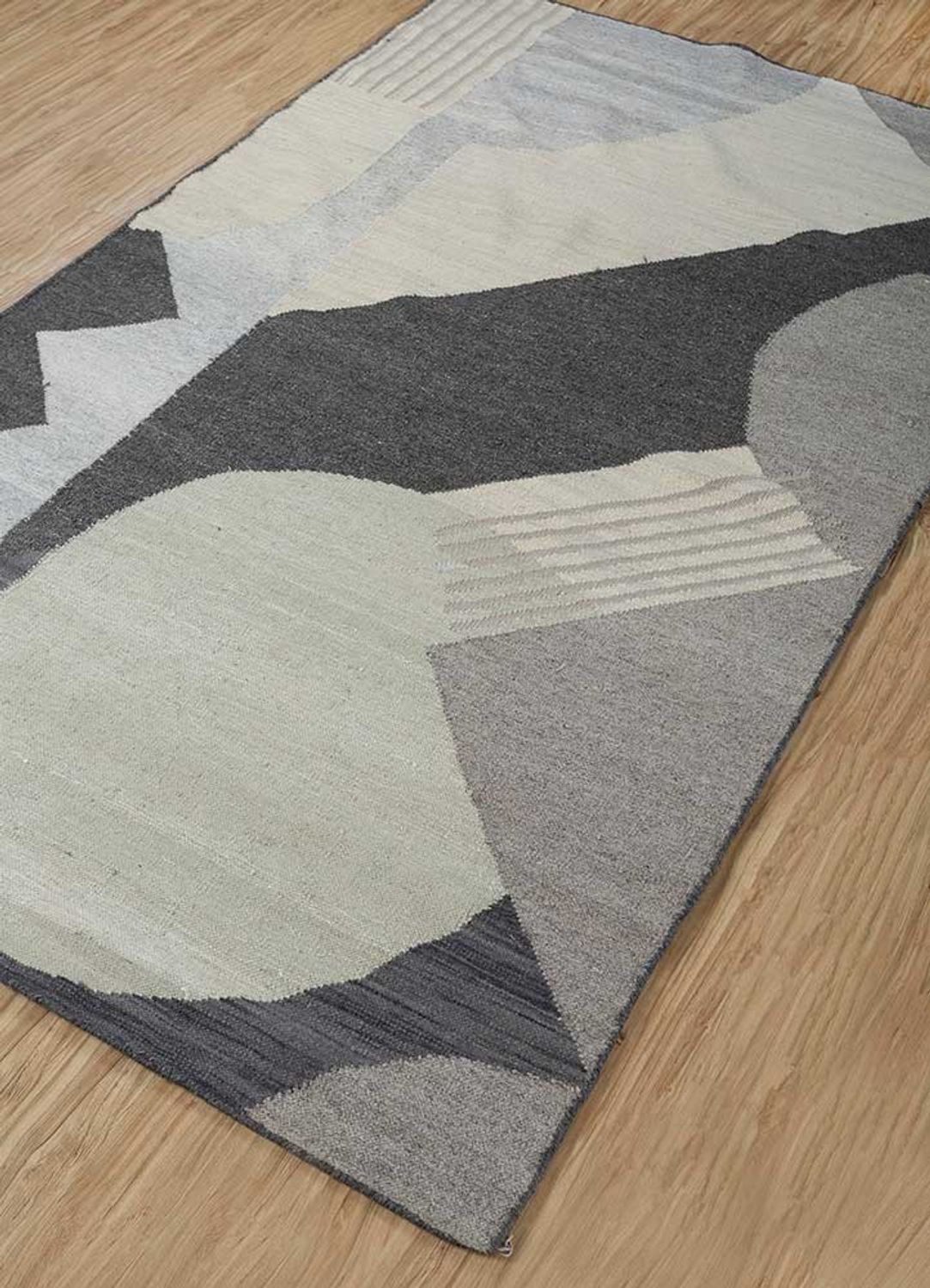 Alfombra de lana - 240 x 150 cm - gris