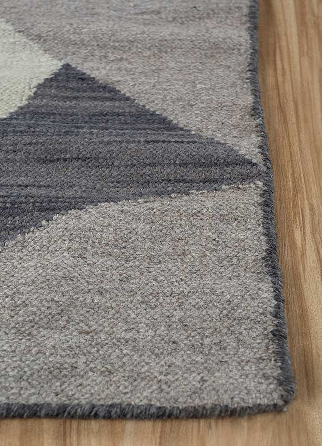 Tapis en laine - 240 x 150 cm - gris