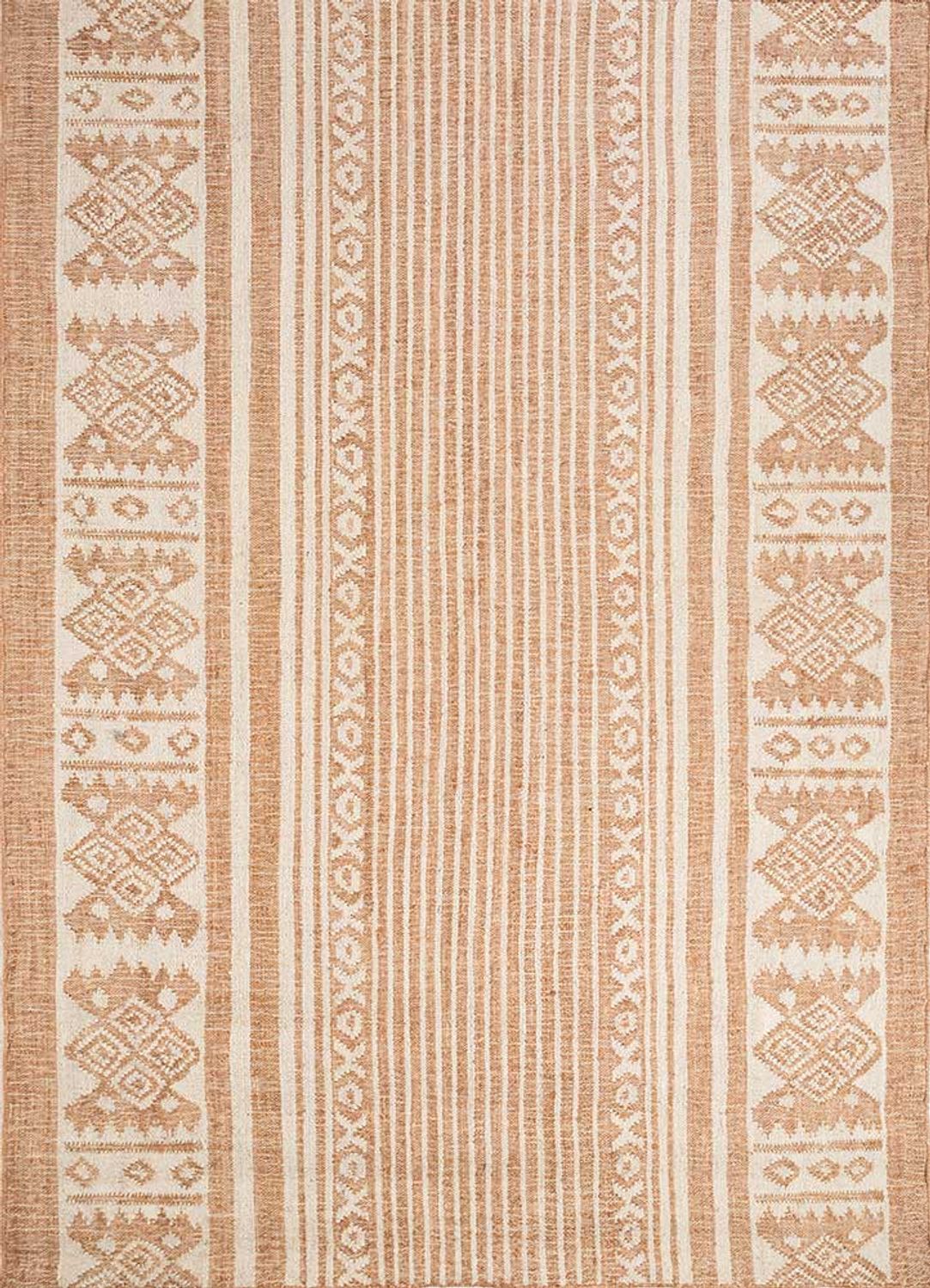 Alfombra de sisal - 270 x 180 cm - naranja