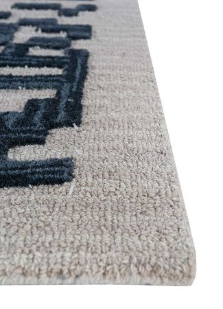 Wollen tapijt vierkant  - 90 x 90 cm - zand