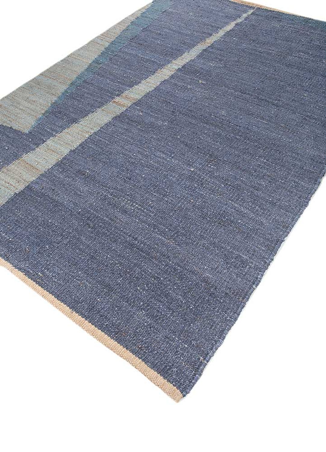 Alfombra de sisal - 270 x 180 cm - azul marino