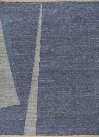 Tapis en sisal - 270 x 180 cm - bleu de mer