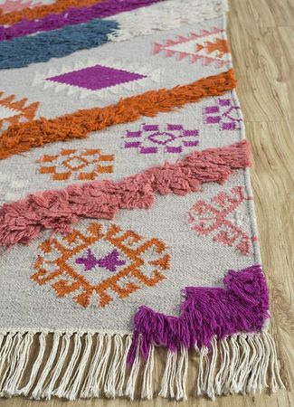 Wollen tapijt - 180 x 120 cm - veelkleurig